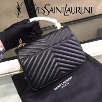YSL新款原版皮  392737-4  圓柳釘郵差包