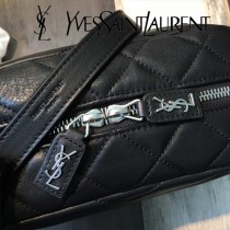 YSL新款原版皮492737 經典柔和造型頂部拉鏈保齡球包