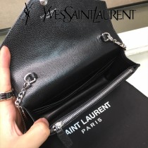 YSL新款原版皮 黑白專櫃最新配色 采用頂級牛皮魚子醬