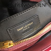 YSL新款原版皮  392277-2 最新款天鵝絨斜背包