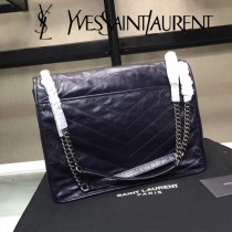 YSL新款原版皮  498830-02 NIKI系列郵差包