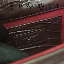 YSL新款原版皮354120流蘇鱷魚進口皮紋-01