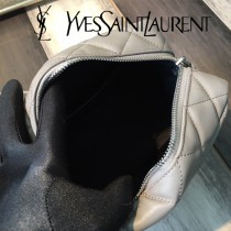 YSL新款原版皮492737-01 經典柔和造型頂部拉鏈保齡球包