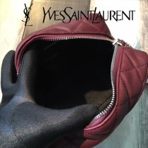 YSL新款原版皮492737-02 經典柔和造型頂部拉鏈保齡球包