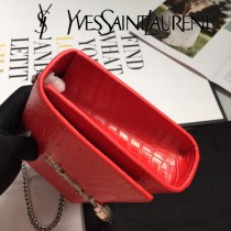 YSL新款原版皮354119小鱷 流蘇仿斜背包