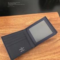 LV-M60053  路易威登專櫃同步原版皮系列藍色水波紋短夾