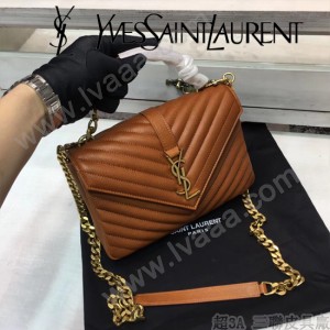 YSL新款原版皮392737專櫃最新同步款，經典郵差包