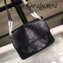 YSL新款原版皮  498830-03 NIKI系列郵差包