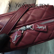 YSL新款原版皮492737-02 經典柔和造型頂部拉鏈保齡球包