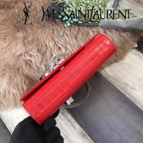YSL新款原版皮377829-3流蘇 鱷魚進口皮紋