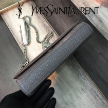 YSL新款原版皮377829-2流蘇 鱷魚進口皮紋