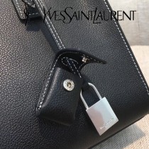 YSL新款原版皮398710-1 配白線 新款風琴包
