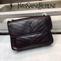 YSL新款原版皮  498830-01 NIKI系列郵差包