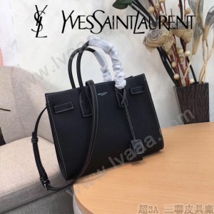 YSL新款原版皮398710-1 配白線 新款風琴包