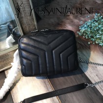 YSL新款原版皮492737 經典柔和造型頂部拉鏈保齡球包