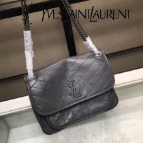YSL新款原版皮  498894-08 NIKI系列郵差包