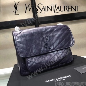YSL新款原版皮  498830-02 NIKI系列郵差包