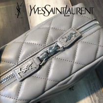 YSL新款原版皮492737-01 經典柔和造型頂部拉鏈保齡球包