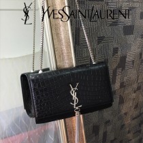 YSL新款原版皮377829-1流蘇 鱷魚進口皮紋