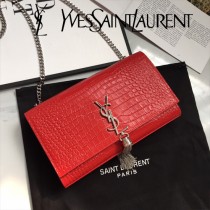 YSL新款原版皮354119小鱷 流蘇仿斜背包