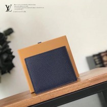 LV-M60053  路易威登專櫃同步原版皮系列藍色水波紋短夾