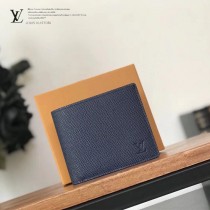LV-M60053  路易威登專櫃同步原版皮系列藍色水波紋短夾