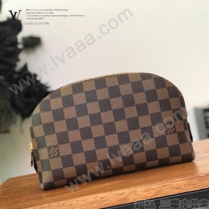 LV-N23345  路易威登新款咖啡格中號手包 化妝包