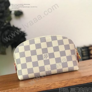LV-N60024  路易威登新款白格原版皮小號手包化妝包