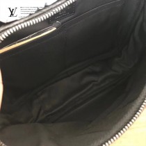 M42906-01 新款 黑花原版皮男士胸包 腰包