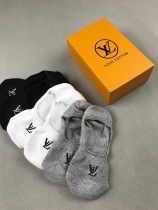 LV襪子-04  路易威登supreme合作款隱形襪