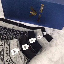 Armani襪子-02  阿瑪尼2018新款春秋款短款男子棉襪