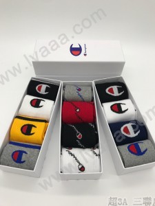 Champion襪子-02  聯名冠軍Champion襪子經典男女同款棉襪