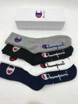 Champion襪子-02  聯名冠軍Champion襪子經典男女同款棉襪