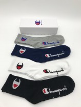 Champion襪子-02  聯名冠軍Champion襪子經典男女同款棉襪