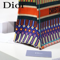 Dior-018   迪奧新款原版皮提花帆布手袋