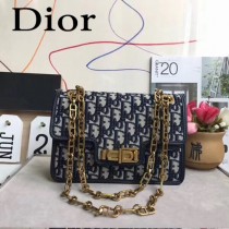 Dior-015   迪奧新款原版皮老花系列帆布斜挎包