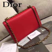 Dior-014-03   迪奧新款原版皮荔枝紋鏈條包