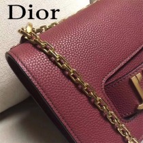 Dior-014-06   迪奧新款原版皮荔枝紋鏈條包