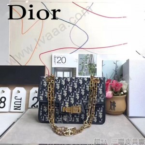 Dior-015   迪奧新款原版皮老花系列帆布斜挎包