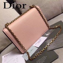 Dior-014   迪奧新款原版皮荔枝紋鏈條包