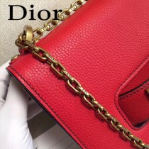 Dior-014-03   迪奧新款原版皮荔枝紋鏈條包