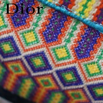 Dior-018   迪奧新款原版皮提花帆布手袋
