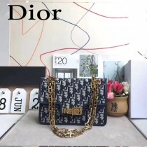 Dior-015   迪奧新款原版皮老花系列帆布斜挎包