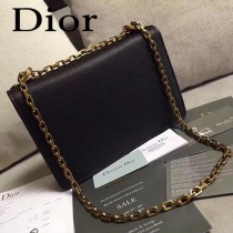 Dior-014-04   迪奧新款原版皮荔枝紋鏈條包