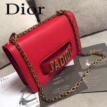 Dior-014-03   迪奧新款原版皮荔枝紋鏈條包