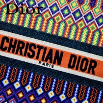 Dior-018   迪奧新款原版皮提花帆布手袋