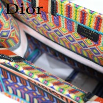 Dior-018   迪奧新款原版皮提花帆布手袋