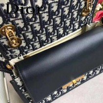 Dior-015   迪奧新款原版皮老花系列帆布斜挎包