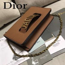 Dior-014-05   迪奧新款原版皮荔枝紋鏈條包