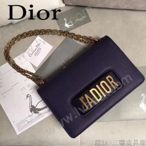 Dior-014-02   迪奧新款原版皮荔枝紋鏈條包